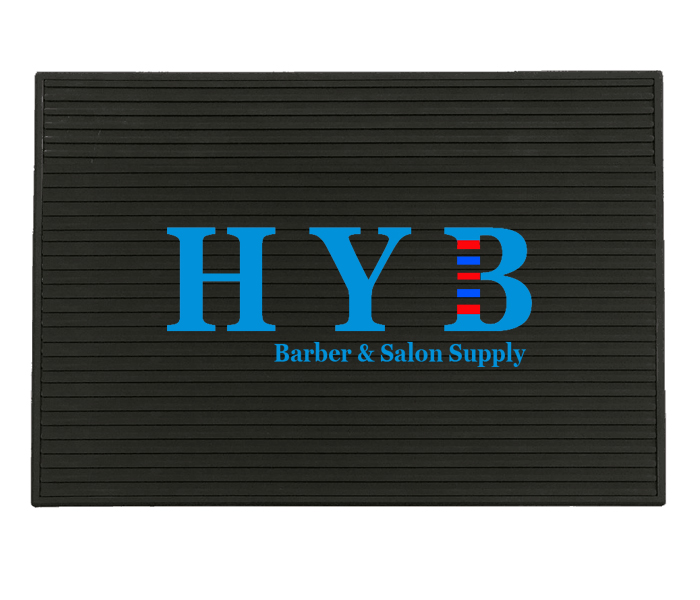 Custom Flexible PVC Nonslip Material for Salon Styling Station Work Station Salon Tools custom Barber mat with logo