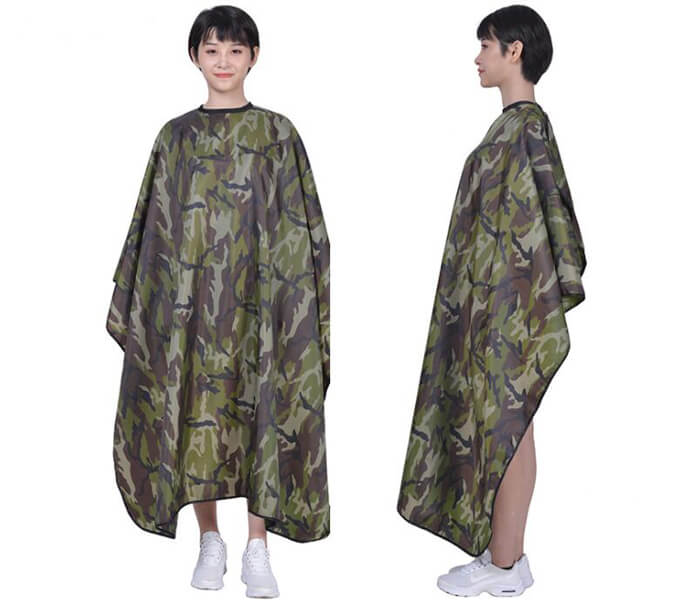 Polyester waterproof Camouflage Hair Salon cutting cape barber cape hairdressers cape