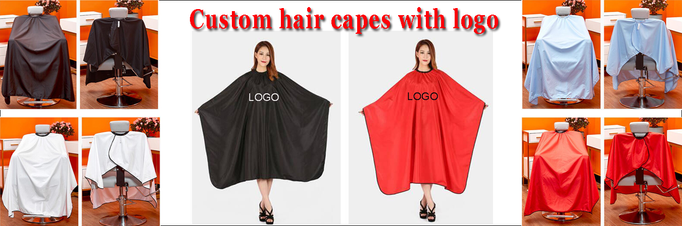 Custom hair cape with logo
