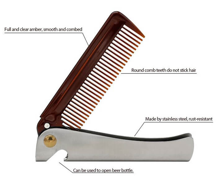 high quality folding combs beard combs for barber shop grooming combs hair combs barber supply