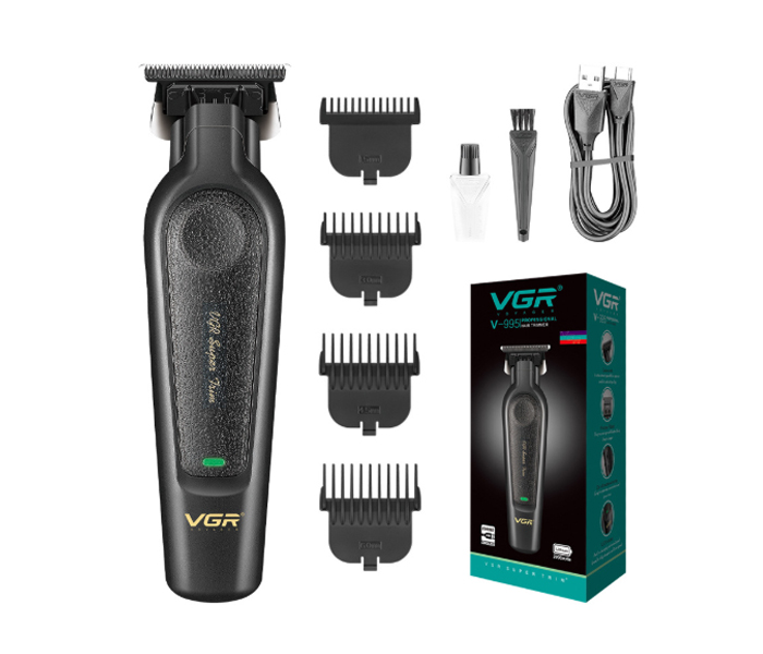 VGR995 Electric Hair trimmer Black Hair Salon Retro Oil Head Carving hair clipper Men's Edge Trimming Electric shaver for barber