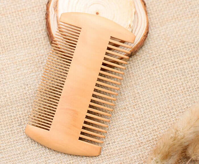 mens grooming wooden beard comb wooden hair comb 02
